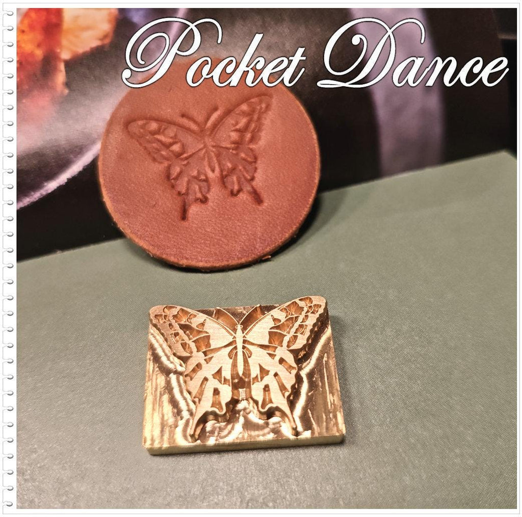 Butterfly Brass Stamp Tool: Leather & Wood Embossing (3cm)