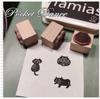 Black Cat Rubber Stamp Set, Kitty Stamps for Card Making
