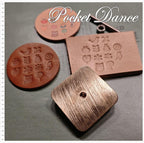Cuteness Symbol Brass Stamp: Leather & Wood Emboss (Bird, Flower, Tree, Owl, Apple, Pear Symbol 3.5cm size)