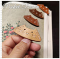 Leather Cat Corner Bookmark Gift for Booklovers