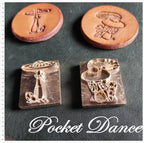 Mushroom Brass Stamp Tool for Leather and Wood Embossing