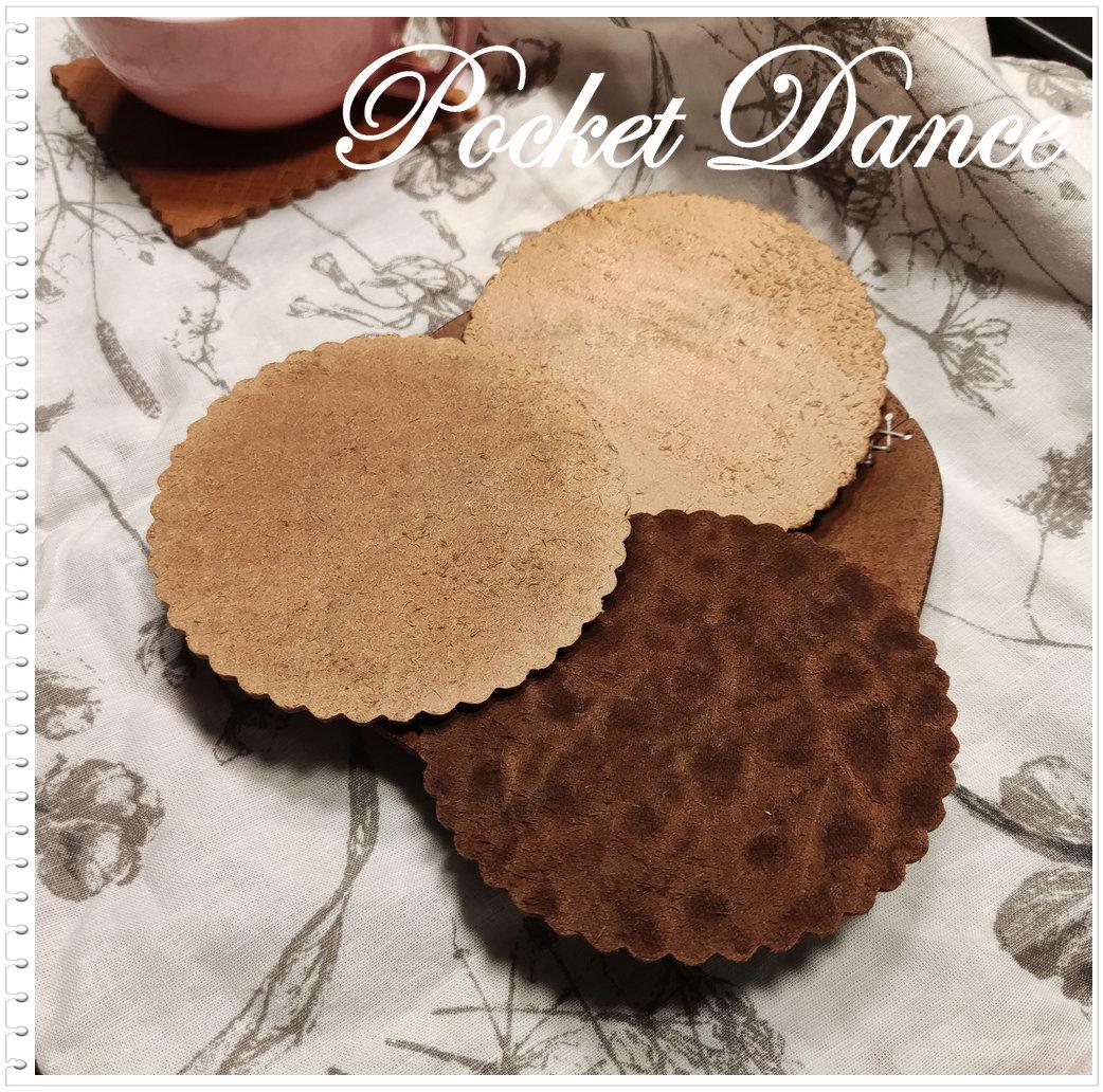 Leather Waffle Coasters Set: Unique Coffee Lover Gift