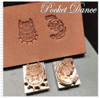 Bear and Dog Brass Stamp, Leather & Wood Embossing (2cm)