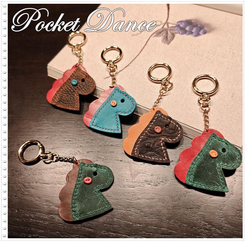 Leather Dinosaur Keychains Keyring Bag charms Gifts
