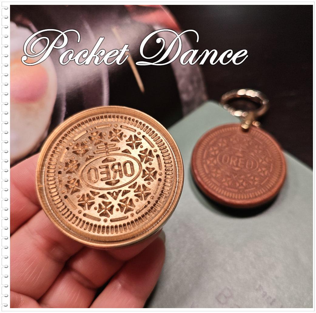 Cookie Brass Stamp: Leather & Wood Embossing Tool (4.5cm