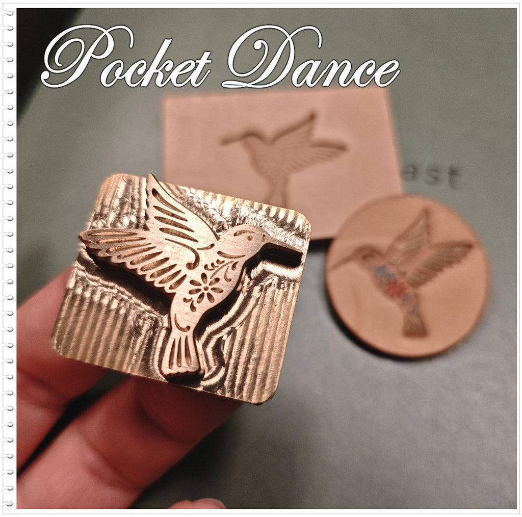 Hummingbird Brass Stamp Tool: Leather & Wood Embossing