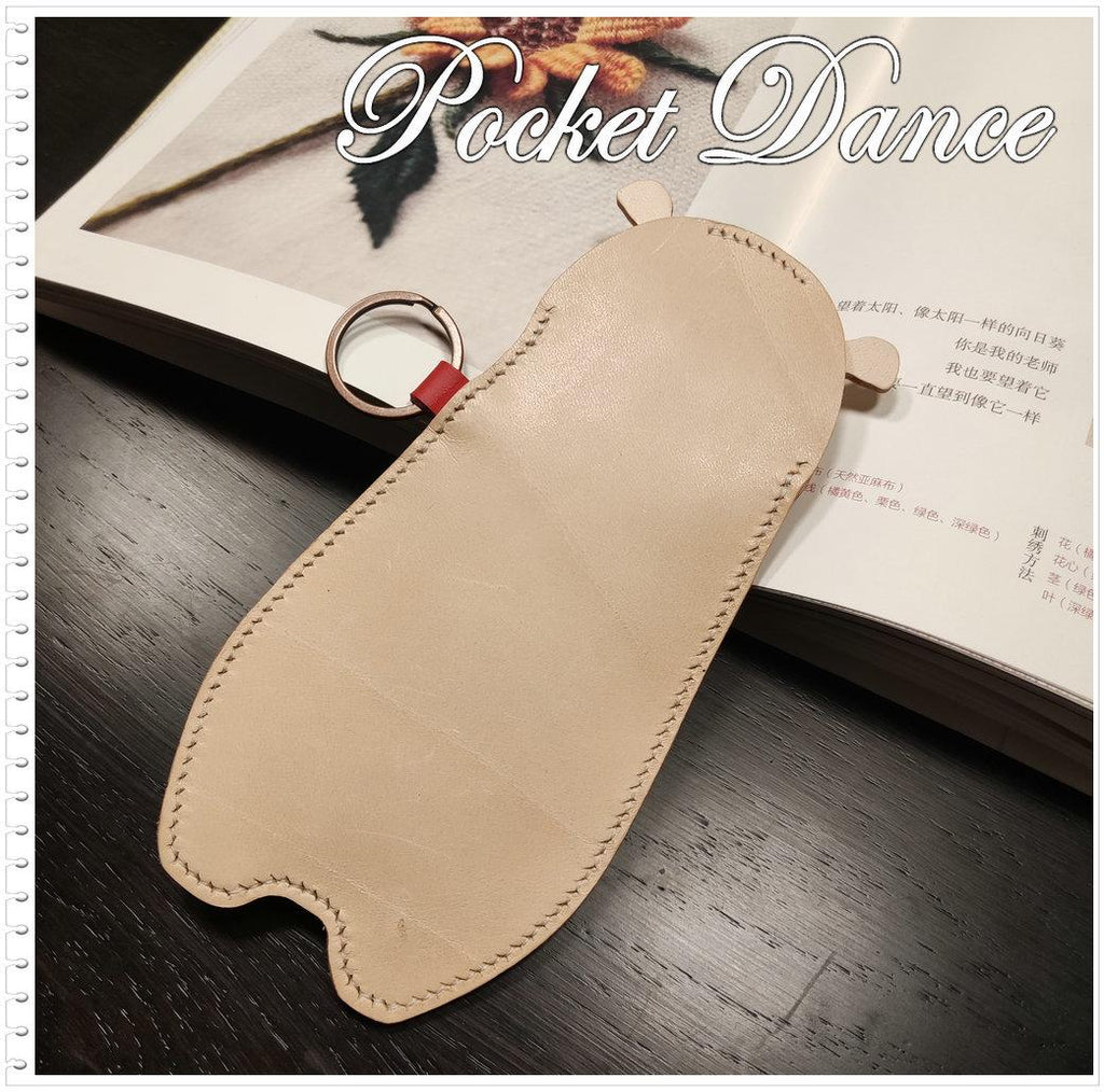 Leather Bear Coin Purse: Vegetable Tanned Leather Pencil Case