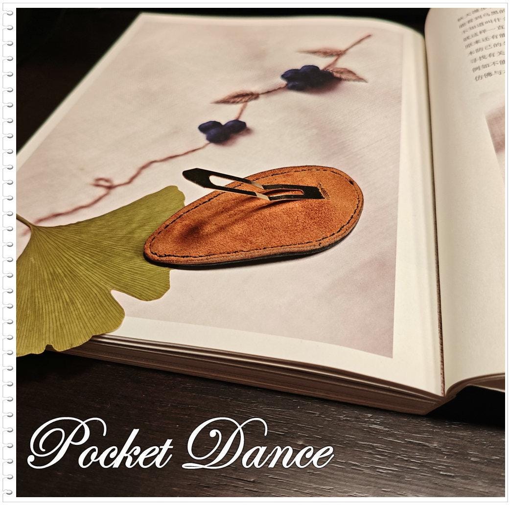 Handmade Leather Ladybug and Hummingbird Hair Clip: Black Red Hairclip Barrette, Daughter Gift