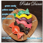 Leather Candy Hair Clip: Handmade Bonbon Barrette, Colorful Hair Accessories