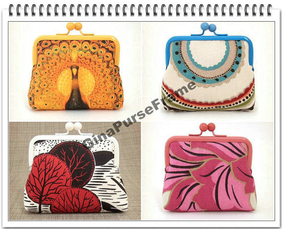 10pieces-10.5cm(4 inch) rainbow colors baking-varnish half circle metal bag purse frame (10colors)