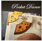 Handmade Leather Cheese Corner Bookmark: Booklover Gift