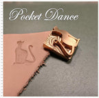 Cat Brass Stamp Tool: Leather & Wood Embossing Die (1.5x2cm)