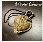 Handmade leather green-scar heart key ring, leather keychain , leather key holder, leather key fob, cool charms