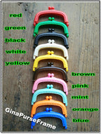 Candy Color Plastic Purse Frame: 9cm Kiss Lock, Jelly Clip (10pcs)