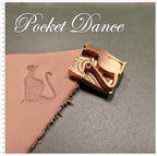 Cat Brass Stamp Tool: Leather & Wood Embossing Die (1.5x2cm)