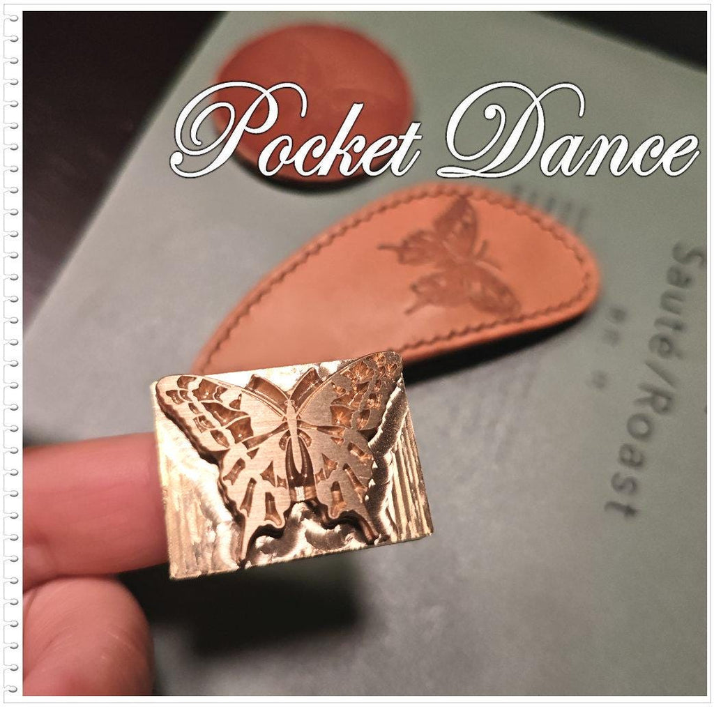 Butterfly Brass Stamp Tool for Leather & Wood Embossing (3cm)