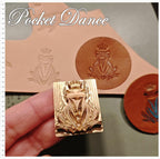Frog King Brass Stamp: Leather & Wood Emboss, Branding Logo and Hot Foil Iron Seal