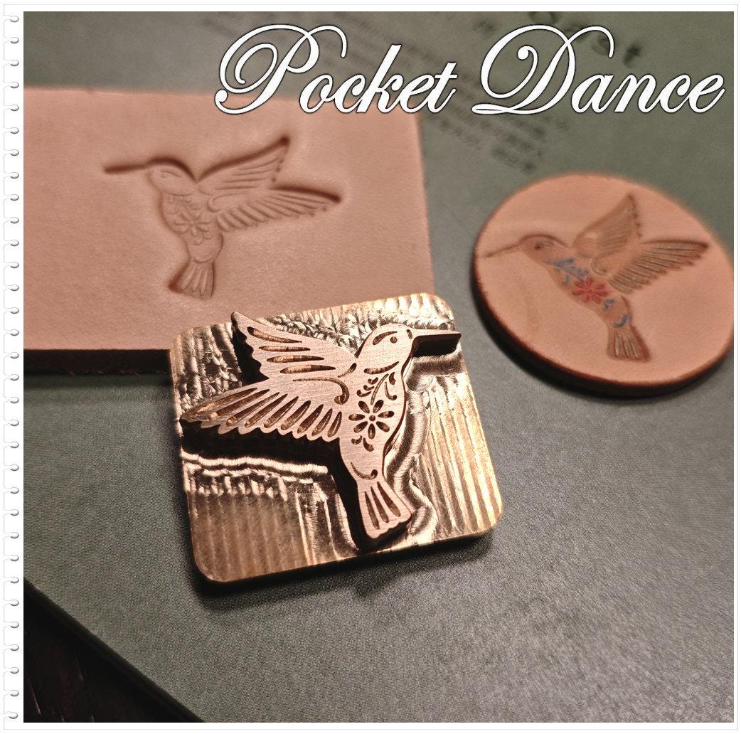 Hummingbird Brass Stamp Tool for Leather and Wood Embossing