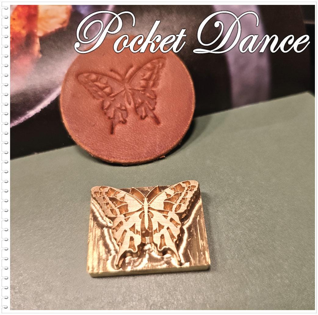 Butterfly Brass Stamp Tool: Leather & Wood Embossing (3cm)