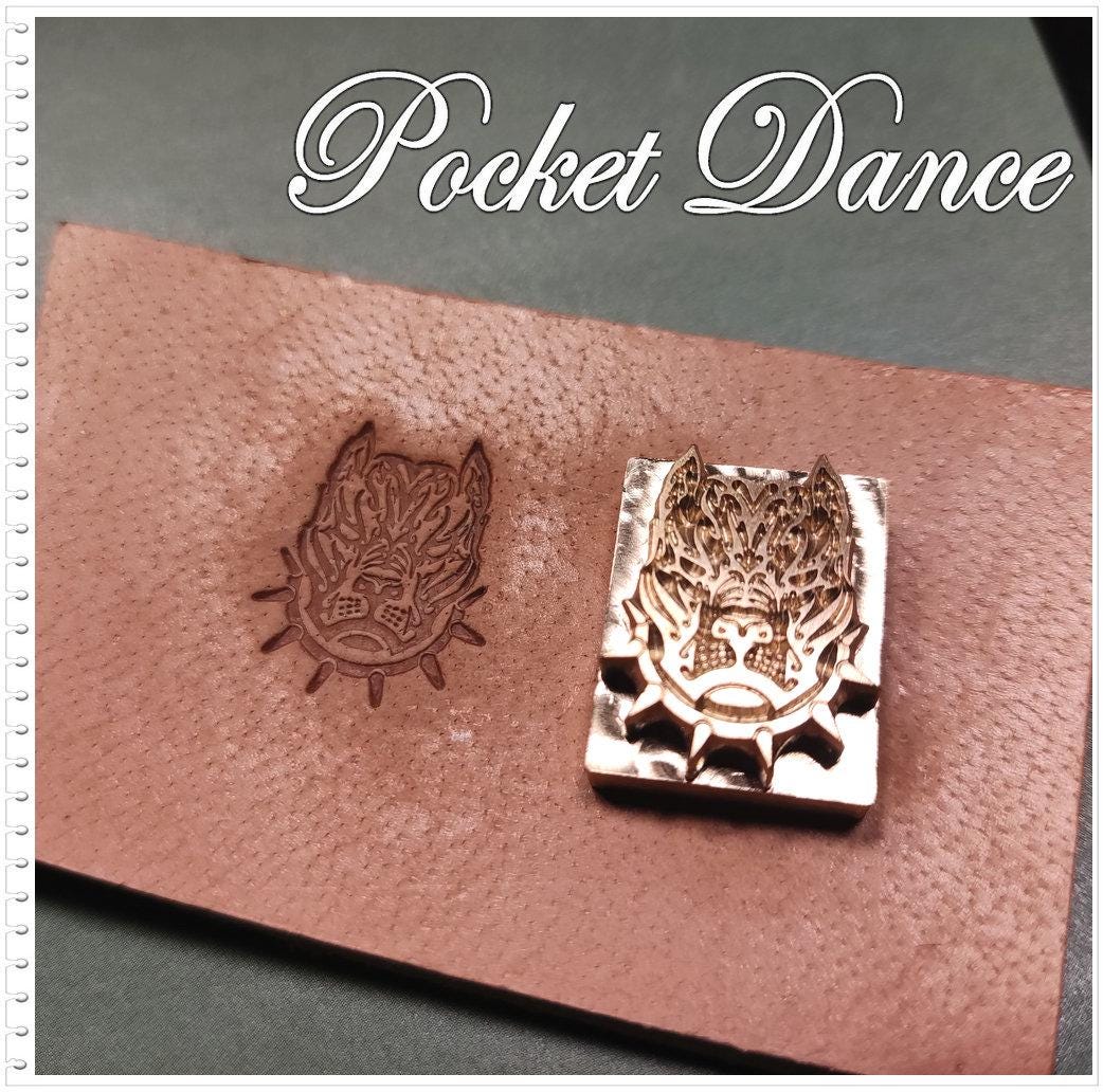 Bear and Dog Brass Stamp, Leather & Wood Embossing (2cm)