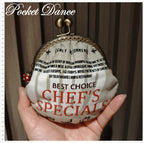 Handmade Pink Kisslock Coin Purse & Pouch, Small Bag for Cash Coin Card Ticket Organizer, Unique gift for her