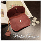 Handmade Leather Hummingbird Coin Purse: Bird Card Wallet