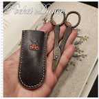 Ladybug Leather Scissor Sheath: Handmade Snips Protector