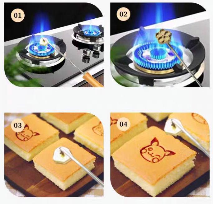 Cookie Brass Stamp: Leather & Wood Embossing Tool (4.5cm