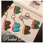 Leather Dinosaur Keychains Keyring Bag charms Gifts