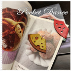 Cheese & Watermelon Leather Corner Bookmark