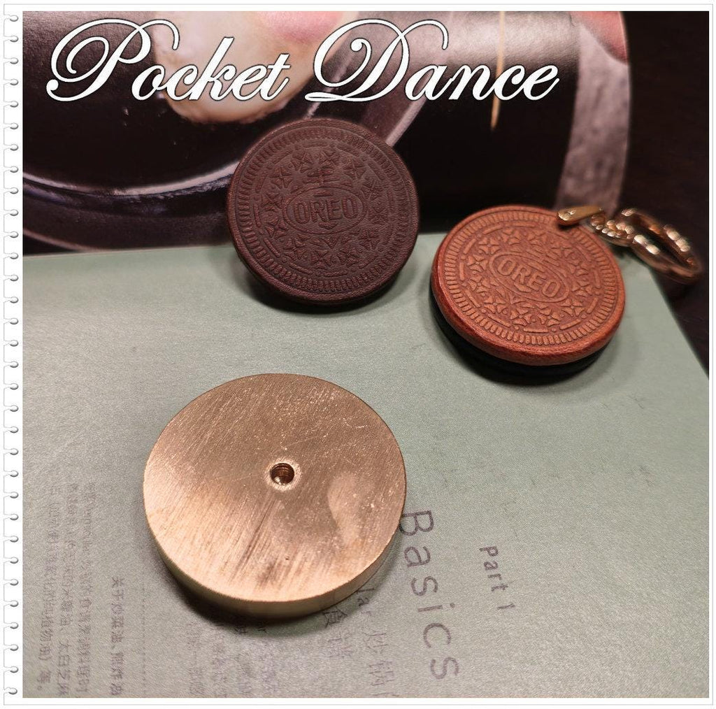 Cookie Brass Stamp: Leather & Wood Embossing Tool (4.5cm