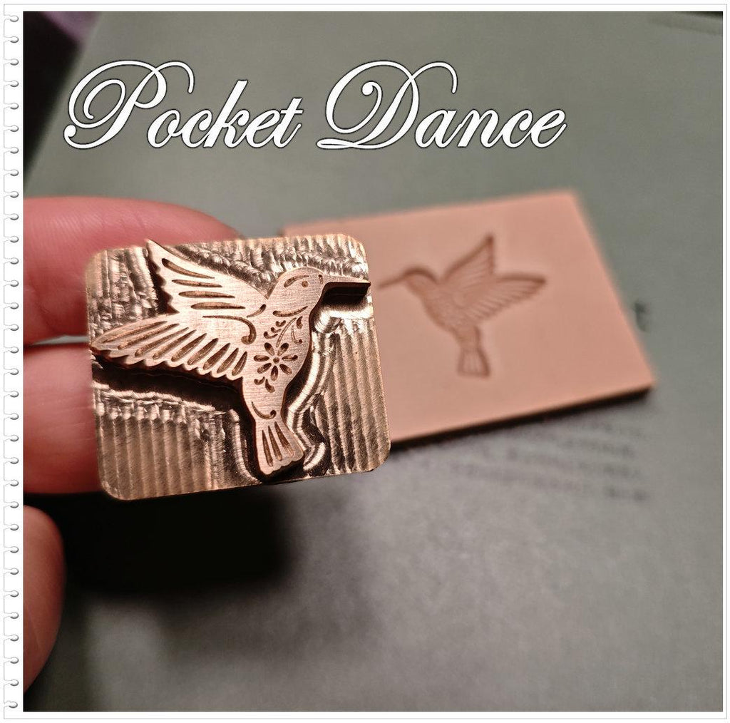 Hummingbird Brass Stamp Tool: Leather & Wood Embossing
