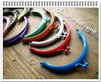 10pieces-10.5cm(4 inch) rainbow colors baking-varnish half circle metal bag purse frame (10colors)