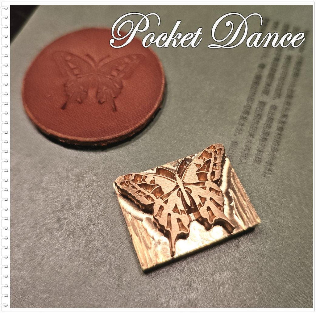 Butterfly Brass Stamp Tool for Leather & Wood Embossing (3cm)