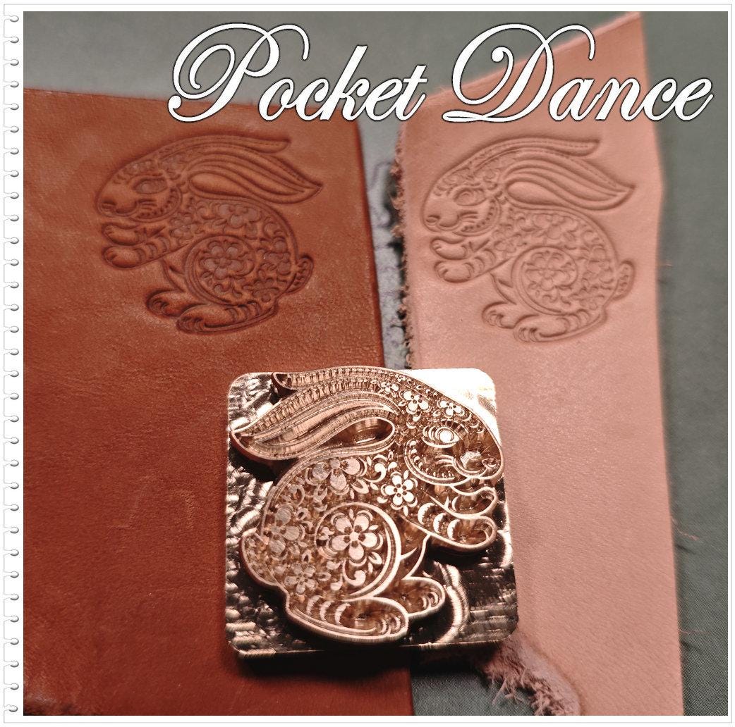 Rabbit Brass Stamp Tool: Leather & Wood Embossing Die
