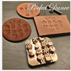 Cuteness Symbol Brass Stamp: Leather & Wood Emboss (Bird, Flower, Tree, Owl, Apple, Pear Symbol 3.5cm size)