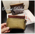 Green Leather Squeeze Coin Purse: Handmade Flex Frame Change Pouch