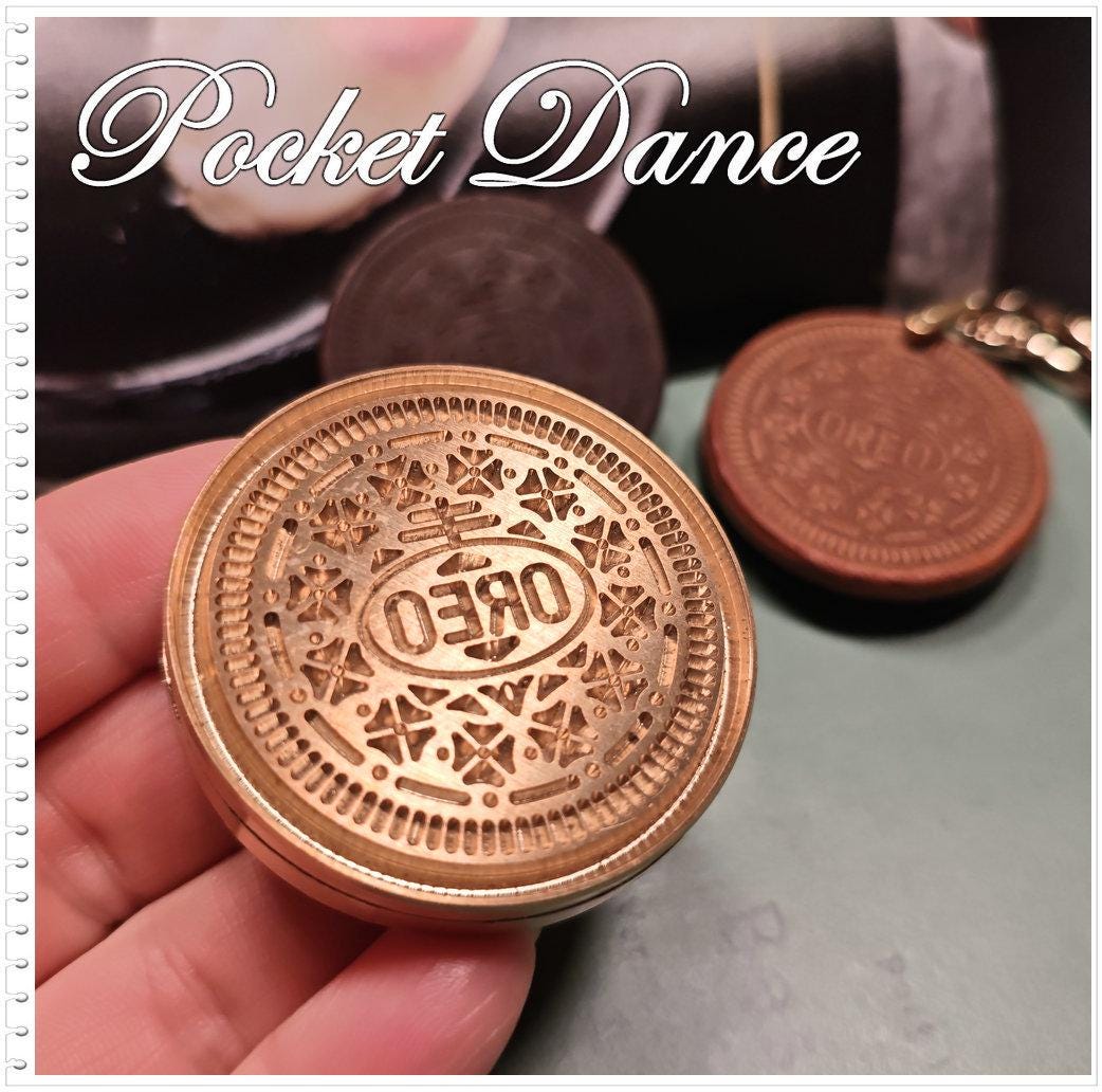 Cookie Brass Stamp: Leather & Wood Embossing Tool (4.5cm