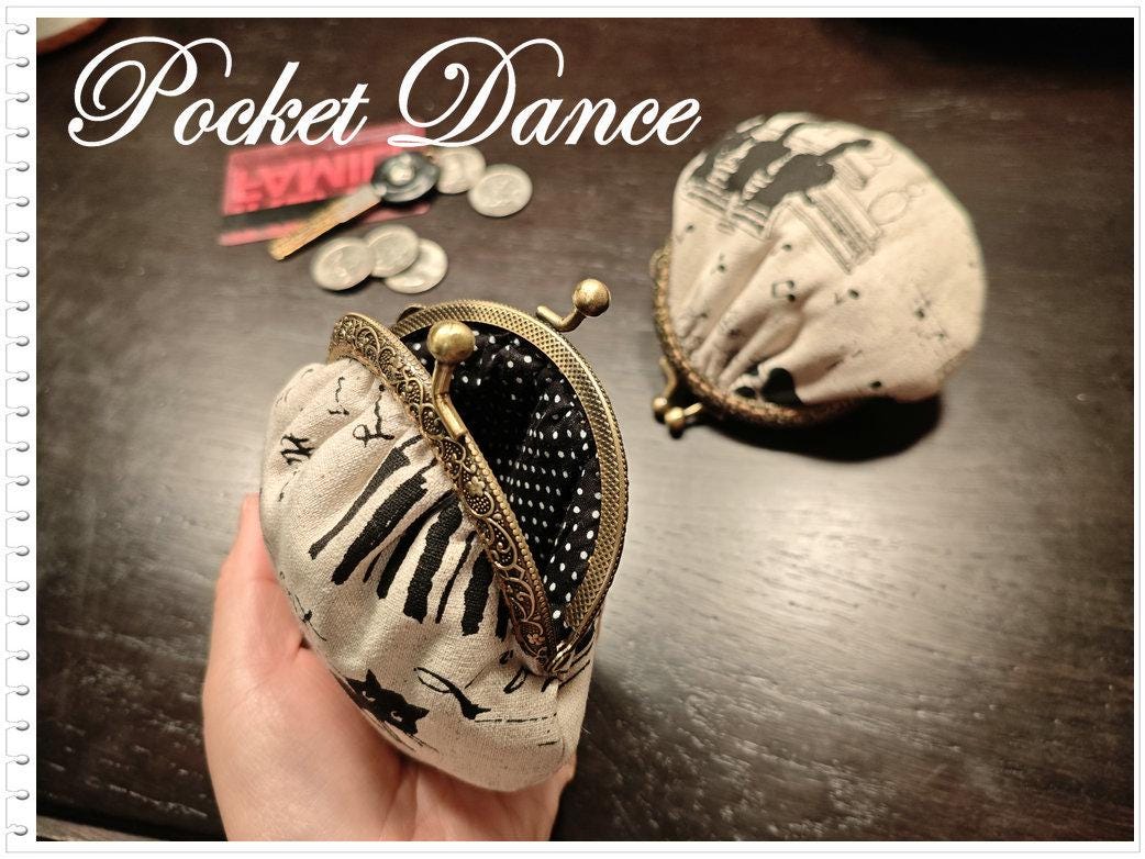 Cat and Music Coin Pouch