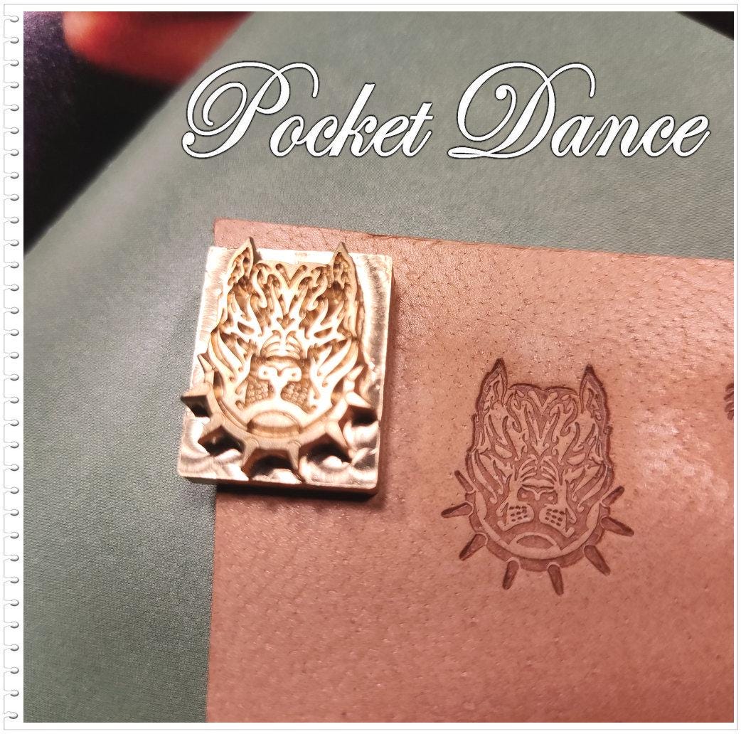 Bear and Dog Brass Stamp, Leather & Wood Embossing (2cm)