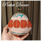 Handmade Pink Kisslock Coin Purse & Pouch, Small Bag for Cash Coin Card Ticket Organizer, Unique gift for her