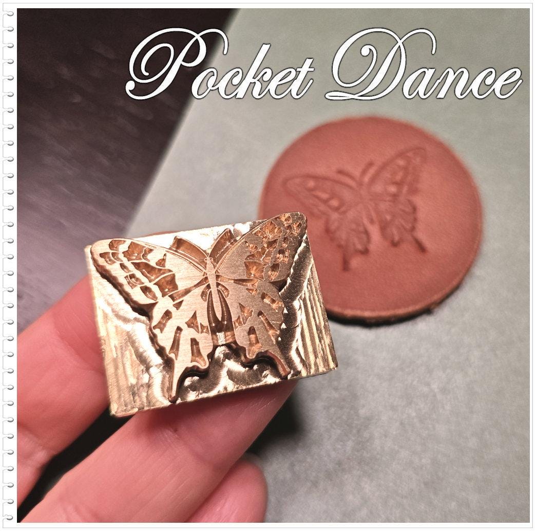 Butterfly Brass Stamp Tool for Leather & Wood Embossing (3cm)
