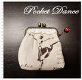 Ballet dancing girl two compartment kiss lock Coin purse  Wallet Pouch Clutch Kiss lock frame purse bag