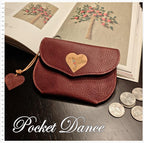 Handmade Leather Hummingbird Coin Purse: Bird Card Wallet