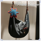 Handmade Leather Starfish Bag Charm: Ocean Sea Star Keychain