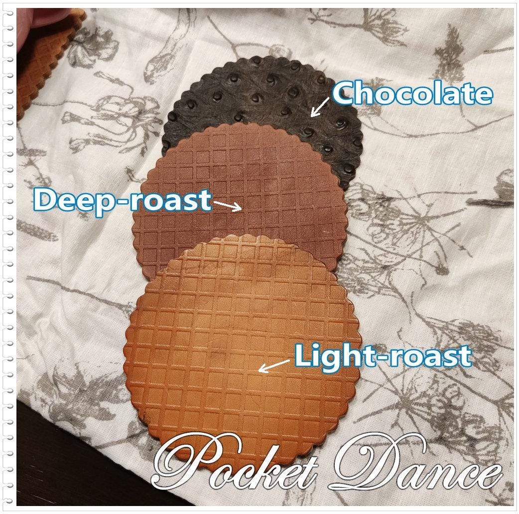 Leather Waffle Coasters Set: Unique Coffee Lover Gift