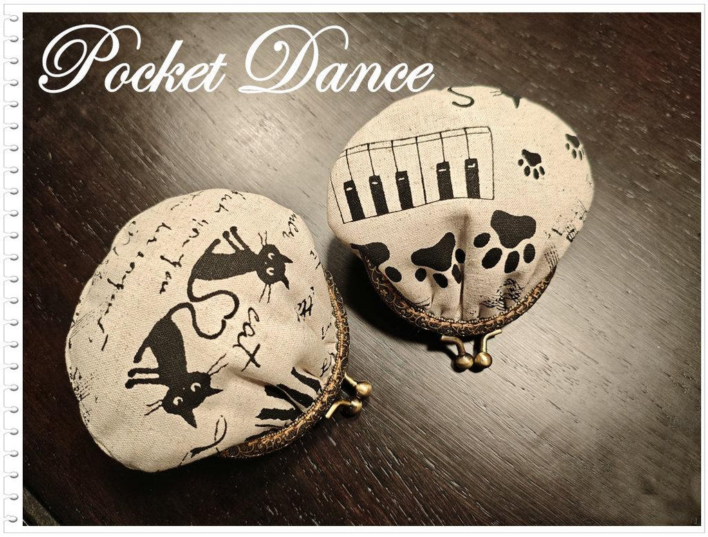 Cat and Music Coin Pouch