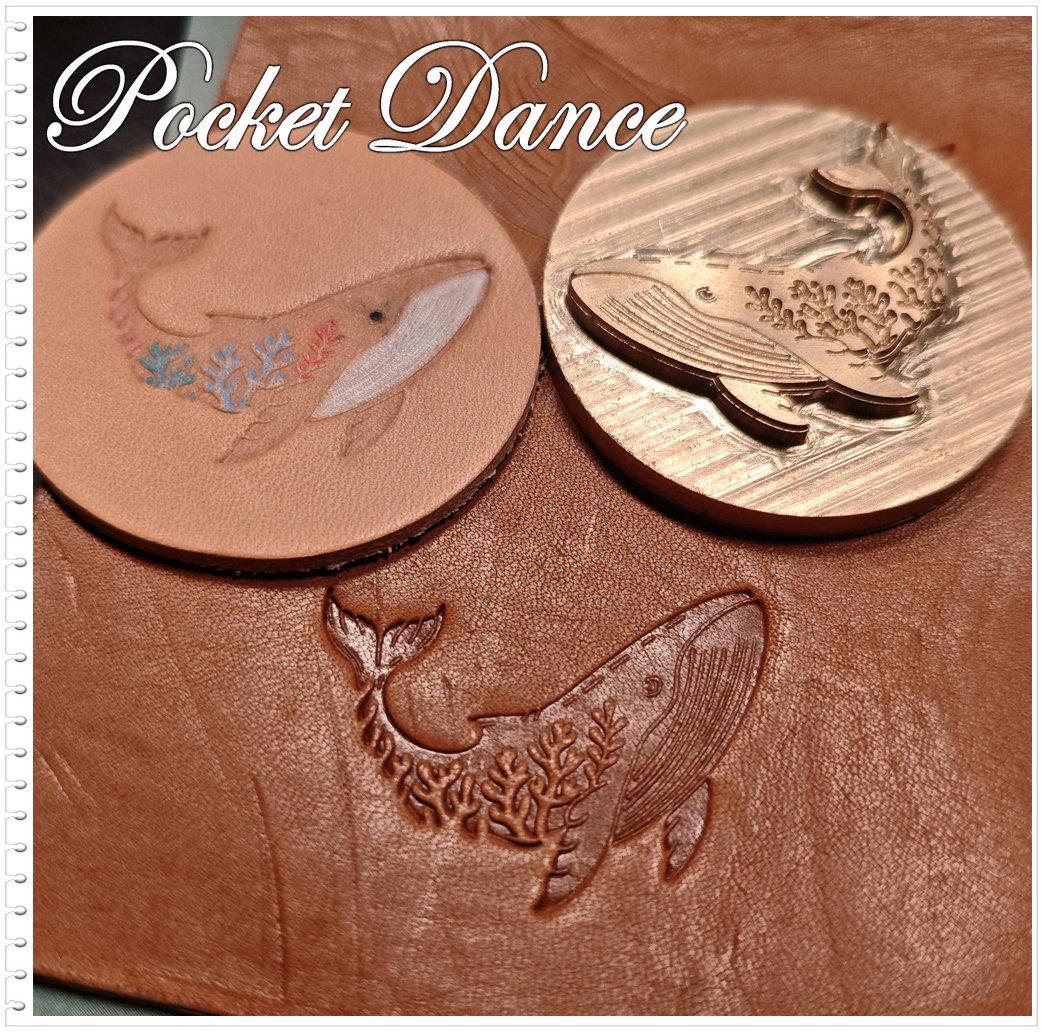 Whale Brass Stamp: Leather & Wood Emboss, Branding Logo and Hot Foil Iron Seal