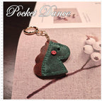 Leather Dinosaur Keychains Keyring Bag charms Gifts