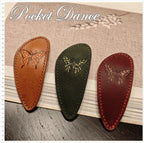 Handmade Butterfly Leather Hair Barrette: Large Hair Clip